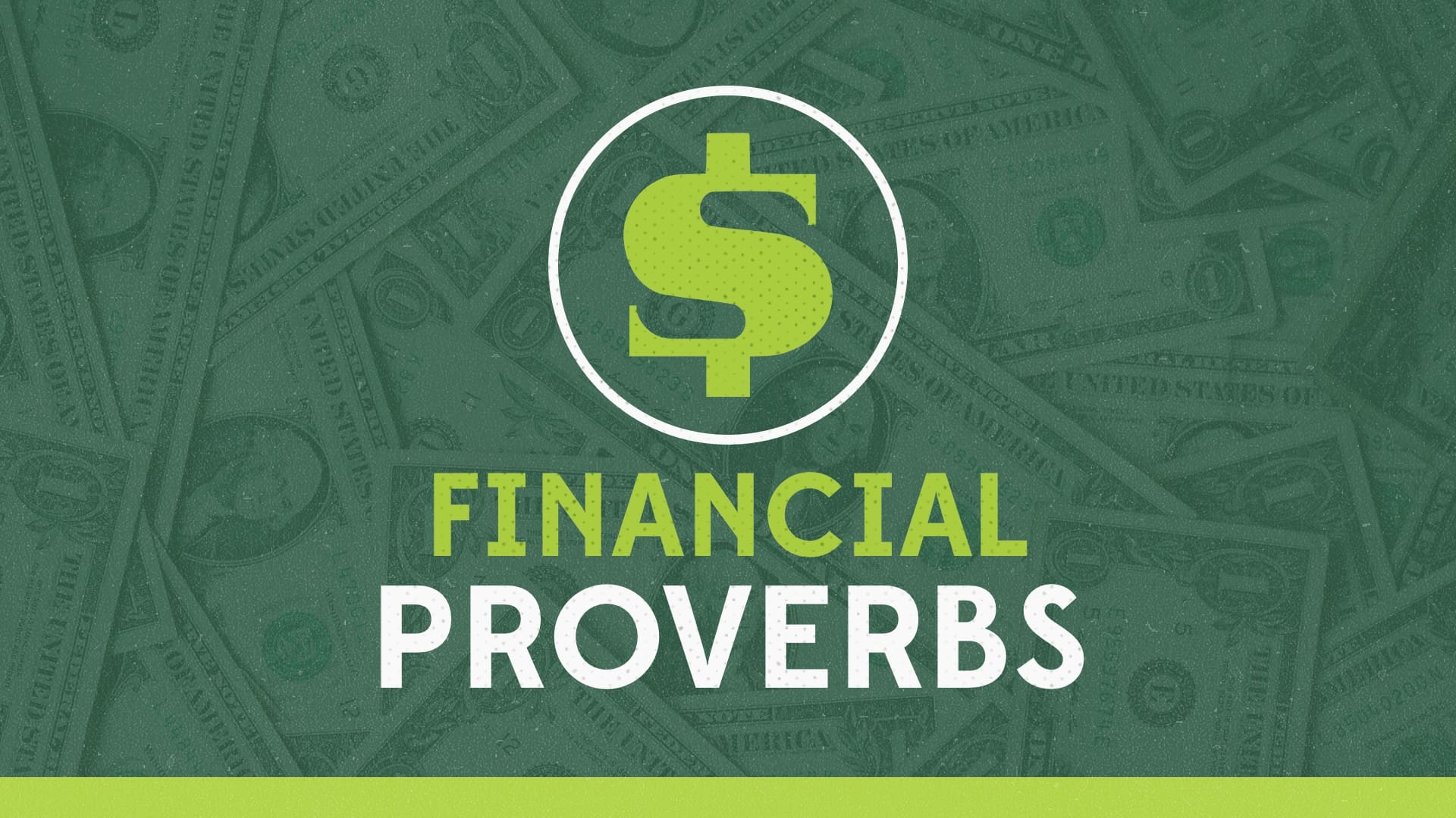 Financial Proverbs
